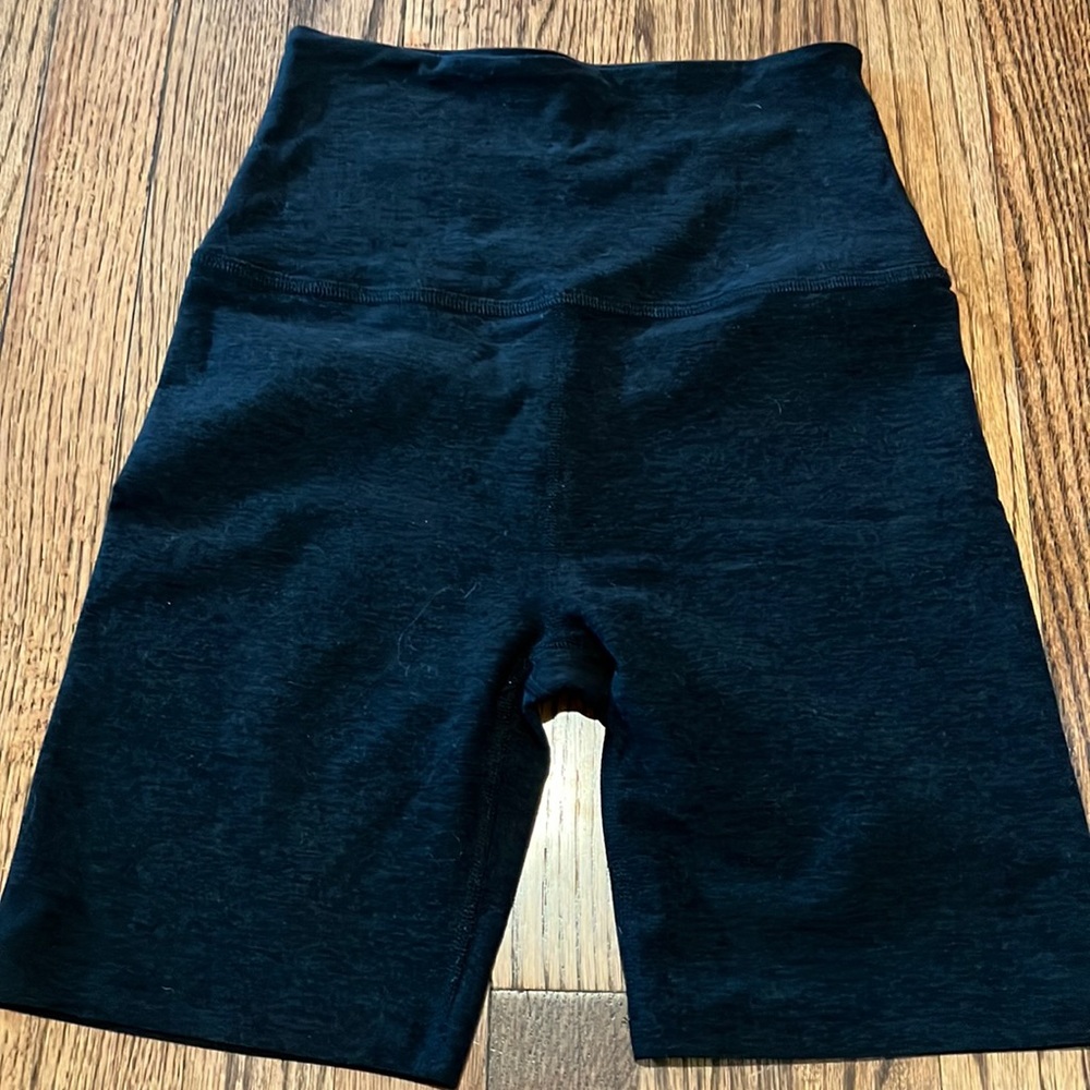 Charcoal Beyond Yoga High Waist Bike Short